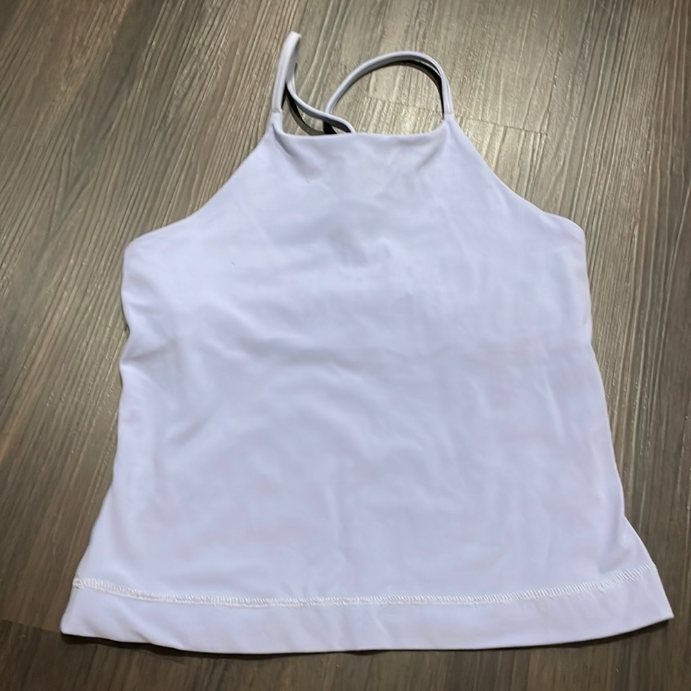 Lululemon cropped, high-neck tank